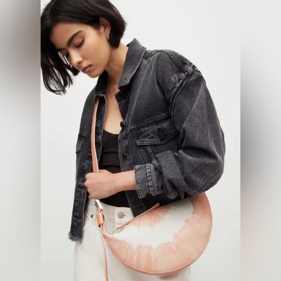 ALLSAINTS Half Moon Tie Dye Crossbody Bag - Picture 5 of 14